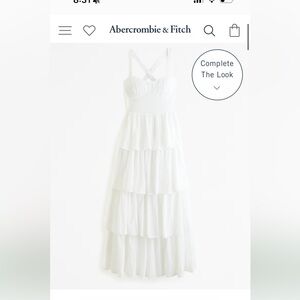Abercrombie white dress size Medium